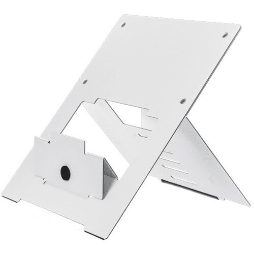 R-GO TOOLS FLEXIBLE LAPTOP STAND Adjustable Stand, Ergo, WHITE, TAA - 0.8" Height x 23.5" Width - White