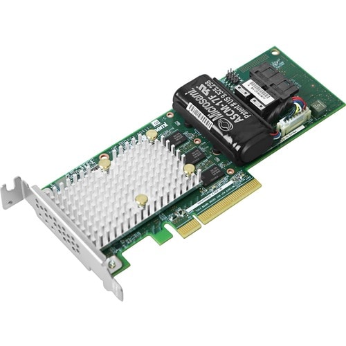 Microchip Adaptec SmartRAID 3162-8i Single - 12Gb/s SAS - PCI Express 3.0 x8 - Plug-in Card - RAID Supported - 0, 1, 5, 6,