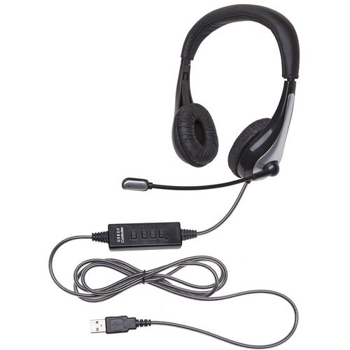 Califone 1025MUSB NeoTech USB Headset, Mic with CaliTuff Braided Cord - Stereo - USB - Wired - 25 Ohm - 20 Hz - 20 kHz - O