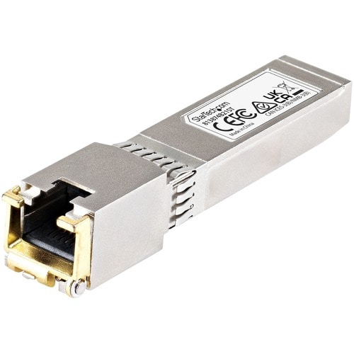 StarTech.com SFP+ - 1 x RJ-45 10GBase-T Network LAN - For Data Networking - Twisted Pair10 Gigabit Ethernet - 10GBase-T - 