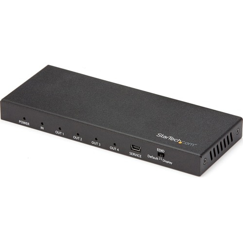 StarTech.com HDMI Splitter - 4-Port - 4K 60Hz - HDMI Splitter 1 In 4 Out - 4 Way HDMI Splitter - HDMI Port Splitter (ST124