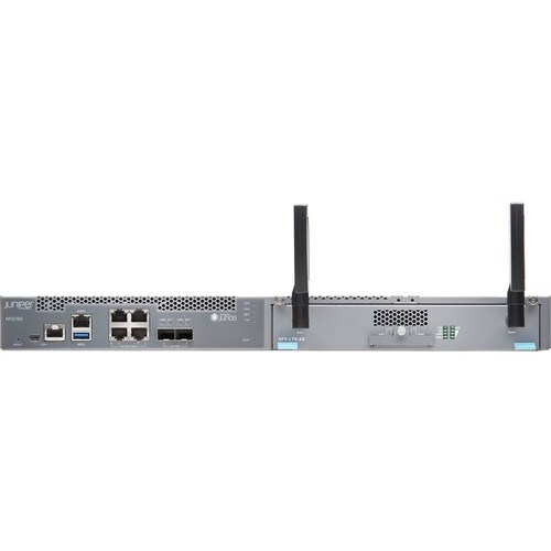 Juniper NFX150 Router - 4 Ports - Management Port - 2 - 10 Gigabit Ethernet - 1U - Rack-mountable - 1 Year