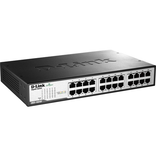 Conmutador Ethernet D-Link  DGS-1024D 24 - Gigabit Ethernet - 10/100/1000Base-T - 2 Capa compatible - Fuente de alimentaci