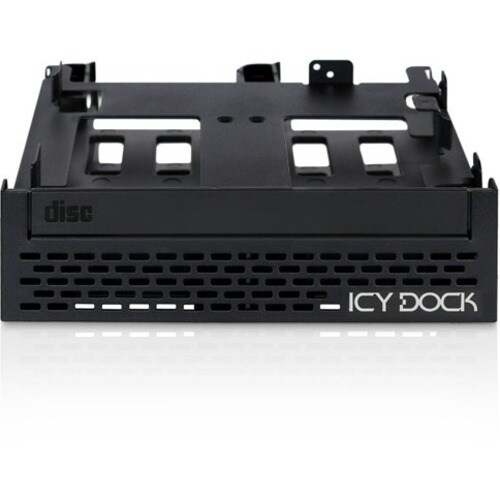 Icy Dock FLEX-FIT Quinto MB344SPO Drive Enclosure for 5.25" External - Black - 4 x HDD Supported - 4 x SSD Supported - 5 x