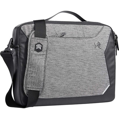 STM Goods Myth Carrying Case (Briefcase) for 13" Apple Notebook - Granite Black - Water Resistant, Moisture Resistant - Fa