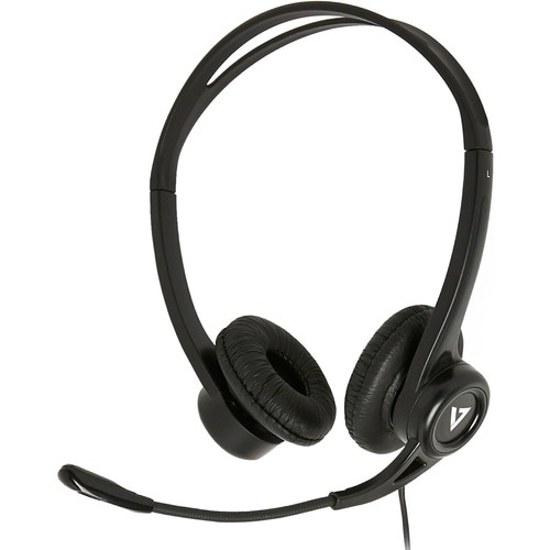 Cuffie V7 HU311-2EP Cavo Over-the-head Stereo - Nero - Binaural - Supra-aural - 32 Ohm - 20 Hz a 20 kHz - 180 cm Cavo - Ca