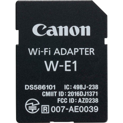 Canon W-E1 IEEE 802.11n Wi-Fi Adapter for Camera - 2.40 GHz ISM