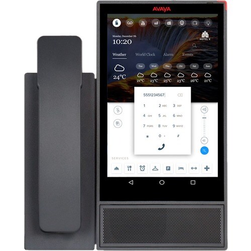 Avaya Vantage K165 IP Phone - Corded/Cordless - Corded/Cordless - Desktop, Wall Mountable - VoIP - 2 x Network (RJ-45) - P