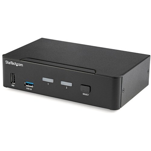 StarTech.com 2 Port DisplayPort KVM Switch - 4K 60Hz - Single Display - UHD DP 1.2 USB KVM Switch with USB 3.0 Hub & Audio