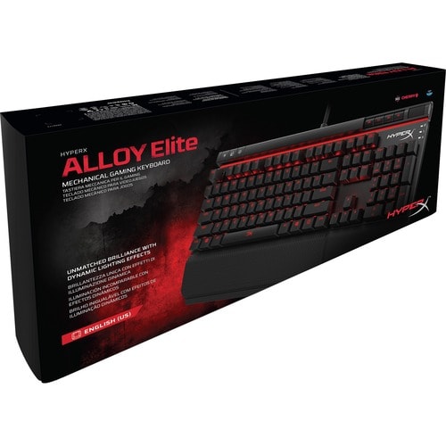 Kingston HyperX Alloy Elite Mechanical Gaming Keyboard - Cable Connectivity - USB 2.0 Interface Multimedia, Volume Control