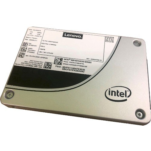 Unidad de estado sólido Lenovo D3-S4510 - 2.5" Interno - 480GB - SATA (SATA/600) - Lectura intensiva - 1.4 DWPD - 1228.80T