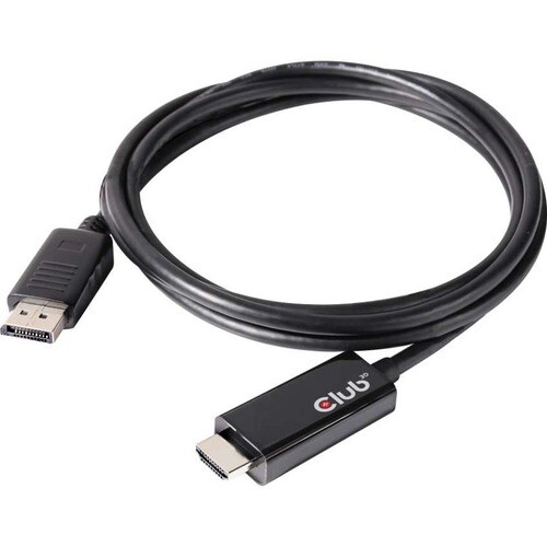 Club 3D DisplayPort 1.4 Cable To HDMI 2.0b Active Adapter Male/Male 2m/6.56 ft - 6.56 ft DisplayPort/HDMI A/V Cable for Au