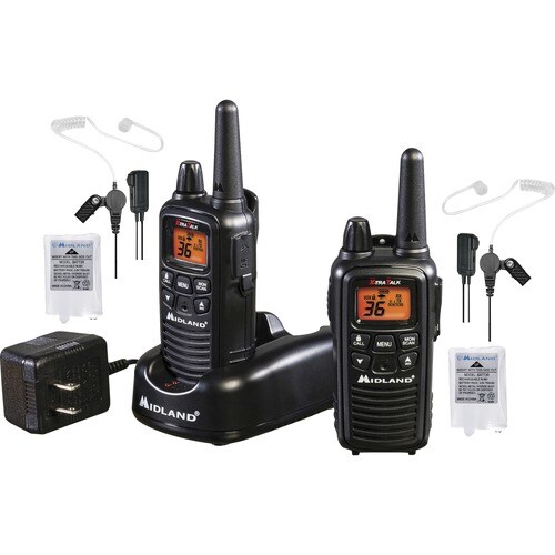 Midland LXT600BB FRS Business Radio Bundle - 36 Radio Channels - 22 FRS - Silent Operation, Hands-free - Nickel Metal Hydr