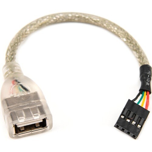 Rocstor Premium 6in USB 2.0 Cable - USB A Female to USB Motherboard 4 Pin Header F/F - Type A Female USB - 6" USB Data Tra