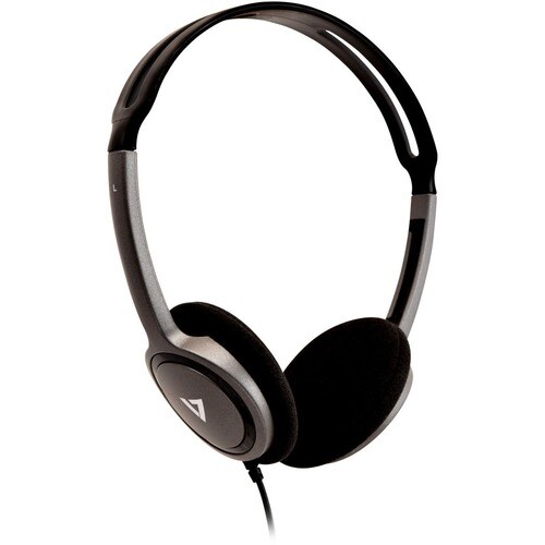 V7 HA310-2EP Wired Over-the-head Binaural Stereo Headphone - Black - Supra-aural - 32 Ohm - 1.80 m Cable - Mini-phone (3.5mm)