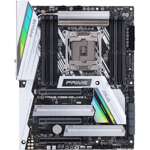 Asus Prime X299-DELUXE II Desktop Motherboard - Intel Chipset - Socket R4 LGA-2066 - Intel Optane Memory Ready - ATX - 128
