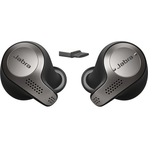 Jabra EVOLVE 65t MS - Stereo - Wireless - Bluetooth - Earbud - Binaural - In-ear - Titanium Black