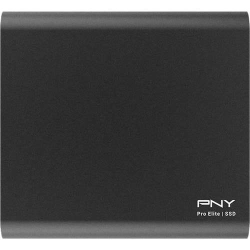 PNY Pro Elite 250 GB Portable Solid State Drive - External - USB 3.1 Type C - 880 MB/s Maximum Read Transfer Rate
