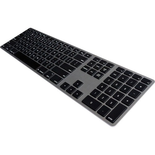 Matias Wired Aluminum Keyboard - Cable Connectivity - USB Type A Interface - English (US) - Mac OS - Space Gray