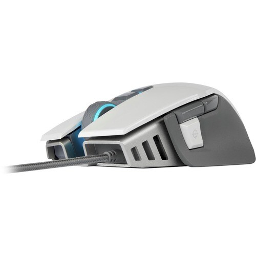 Corsair M65 RGB ELITE Tunable FPS Gaming Mouse - White - Optical - Cable - White - 18000 dpi - 8 Programmable Button(s) - 