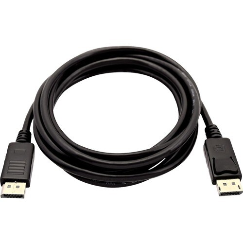 Cable A/V V7 V7DP2DP-03M-BLK-1E - 3 m DisplayPort - para Audio/Video de dispositivos, PC, Monitor, Proyector - Extremo pri