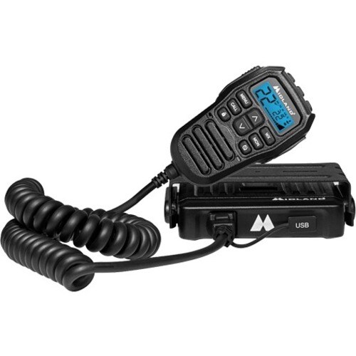 Midland MicroMobile GMRS 2-Way Radio - For Walkie-talkie with NOAA All Hazard - 15 Weather - 15 W
