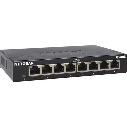 Netgear 300 GS308v3 8 Ports Ethernet Switch - 2 Layer Supported - Twisted Pair - Desktop, Wall Mountable