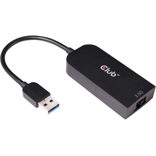 Club 3D USB 3.2 Gen1 Type A To RJ45 2.5Gb Adapter - USB 3.2 (Gen 1) Type A - 1 Port(s) - 1 - Twisted Pair - 2.5GBase-T - P