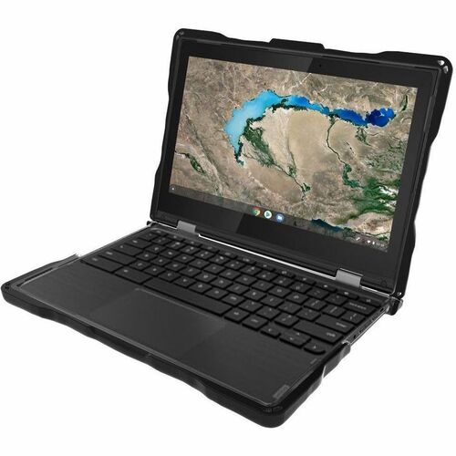 Gumdrop DropTech Lenovo 300e Chromebook Case Intel Gen2 - For Lenovo Chromebook - Black - Drop Proof, Shock Resistant - Si