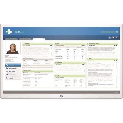 Monitor LCD HP HC271 68,6 cm (27") QHD LED - 16:9 - Bianco - 685,80 mm Class - 2560 x 1440 - 350 cd/m² - 12 ms GTG - HDMI 