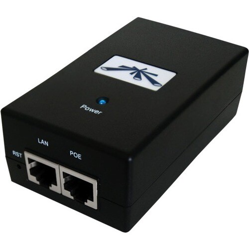 Ubiquiti POE-24-24W Power over Ethernet Injector - 24 V DC, 1 A Output - 1 x Ethernet Input Port(s) - 1 x Ethernet Output 