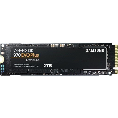 Samsung 970 EVO Plus 2 TB Solid State Drive - M.2 Internal - PCI Express NVMe (PCI Express NVMe 3.0 x4) - 3500 MB/s Maximu