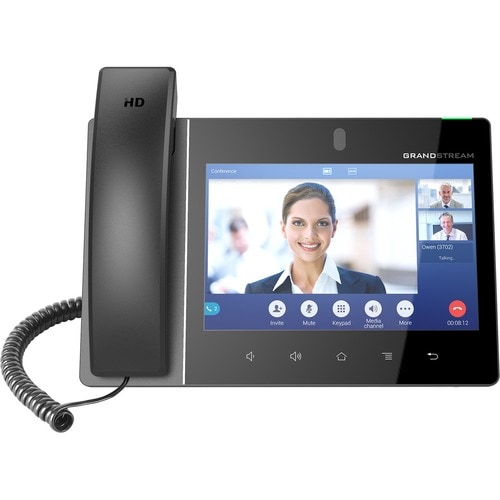 Grandstream IP Phone - Corded - Corded/Cordless - Wi-Fi, Bluetooth - 16 x Total Line - VoIP - IEEE 802.11a/b/g/n/ac - 2 x 