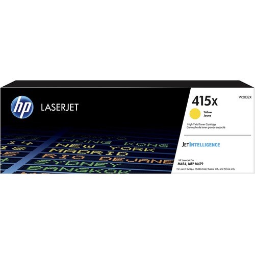 HP 415X Original Toner Cartridge - Yellow - Laser - High Yield - 6000 Pages