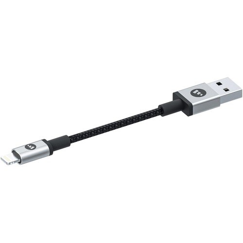 Mophie Charging Cable - 9 cm - For iPhone, iPad - Lightning / USB Type A - 5 V DC - Black - 1 Pcs