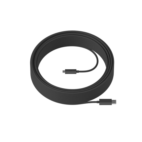 Logitech Strong USB Cable - 82.02 ft USB Data Transfer Cable for Tap, Video Conferencing Camera, Power Supply, PTZ Camera 