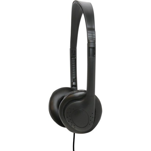 Avid AE-711V Stereo Headphone Vinyl Ear Pads with 3.5mm Plug - Stereo - Black - Mini-phone (3.5mm) - Wired - 32 Ohm - 20 H