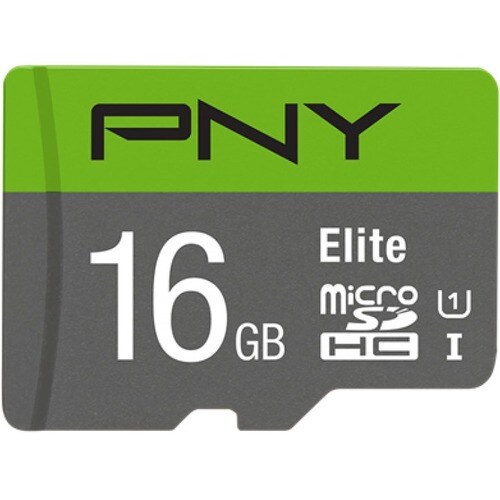 PNY Elite 16 GB Class 10/UHS-I (U1) microSDHC - 1 Pack