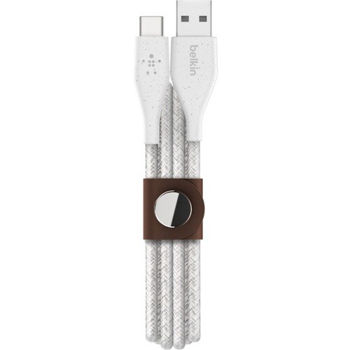 Belkin DuraTek Plus USB-C to USB-A Cable With Strap - 4 ft USB Data Transfer Cable for Smartphone - First End: 1 x Type A 