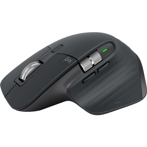 Logitech MX Master 3 Mouse - Bluetooth/Radio Frequency - USB - Darkfield - 7 Button(s) - Graphite - Wireless - 2.40 GHz - 