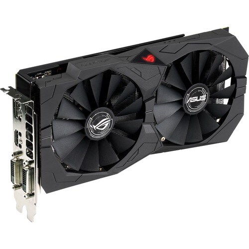 Asus ROG AMD Radeon RX 570 Graphic Card - 8 GB GDDR5 - 1.18 GHz Core - 1.31 GHz Boost Clock - 256 bit Bus Width - DisplayP