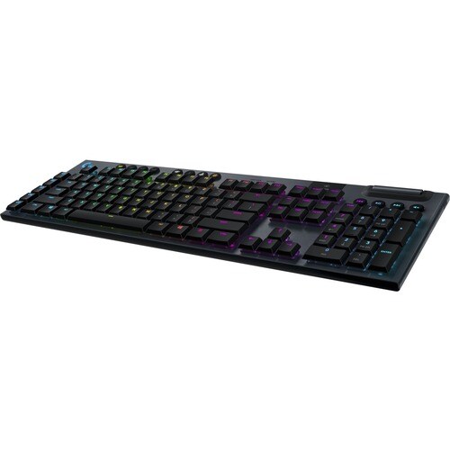 Logitech G915 Gaming Keyboard - Wireless Connectivity - USB Interface - English (US) - Black - Mechanical Keyswitch - Blue