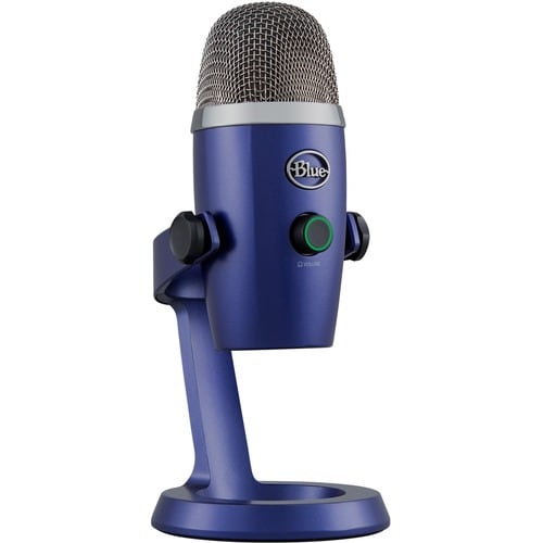 Blue Yeti Nano Wired Condenser Microphone - 20 Hz to 20 kHz - Cardioid, Omni-directional - Stand Mountable, Desktop - USB