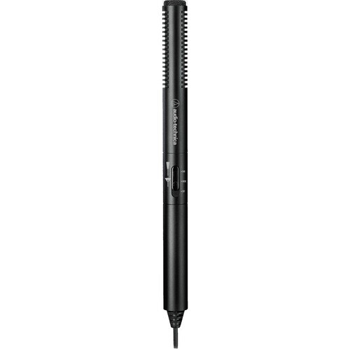 Audio-Technica ATR6550x Wired Condenser Microphone - Black - 3.28 ft - 70 Hz to 18 kHz -56 dB - Cardioid, Super-cardioid -