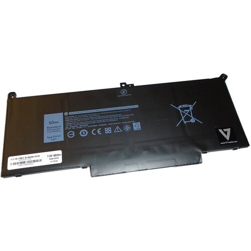 V7 D-F3YGT-V7E Battery - Lithium Ion (Li-Ion) - For Notebook - Battery Rechargeable - 7.6 V DC - 7894 mAh