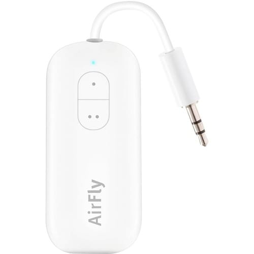 Twelve South AirFly Duo | Wireless transmitter with audio sharing for up to 2 AirPods /wireless headphones to any audio ja