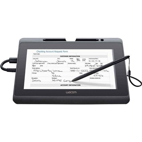 Wacom DTH-1152 Signature Pad - 223.20 mm x 125.55 mm Active Area - Wired - 25.7 cm (10.1") LCD - 1920 x 1080 - USB