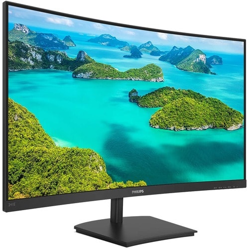 Philips 241E1SCA 61 cm (24") Full HD Curved Screen LED LCD Monitor - 16:9 - Black - 24.0" Class - Vertical Alignment (VA) 