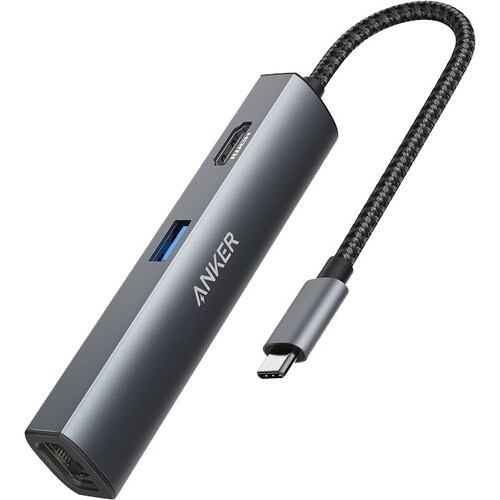 Anker PowerExpand+ 5-in-1 USB-C Ethernet Hub USB-C Hub A8338 - Anker USB C Hub [Upgraded], 5-in-1 USB C Adapter with 4K US