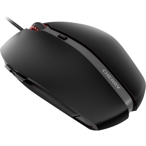 CHERRY GENTIX 4K Corded Mouse - Optical - Cable - Black - USB - 3600 dpi - Scroll Wheel - 6 Button(s) - Small/Large Hand/P